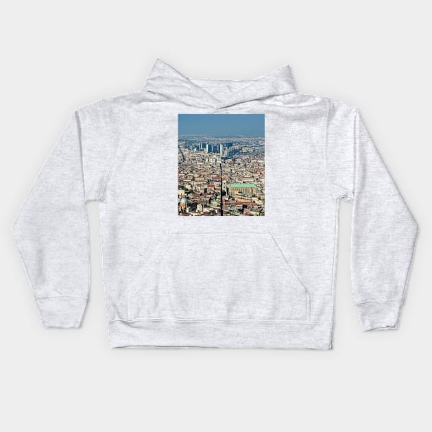 Panorama of Naples Kids Hoodie by Parafull